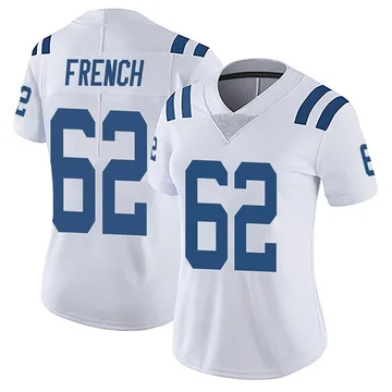 Wesley French Indianapolis Colts Men's Gray Distressed Name & Number  Tri-Blend T-Shirt