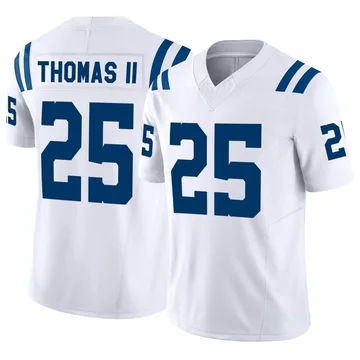 Rodney Thomas II 25 Indianapolis Colts White Vapor Limited Jersey - Bluefink