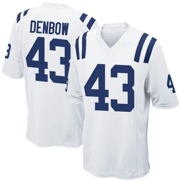 Men's Nike Trevor Denbow Royal Indianapolis Colts Game Player Jersey